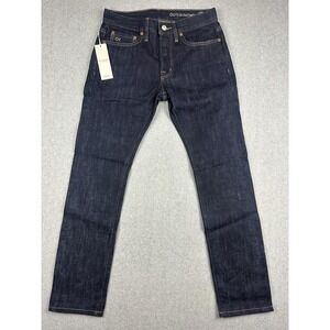 Outerknown Ambassador Slim Fit Jeans Mens 28x30 Raw Indigo Blue Denim NWT Slater